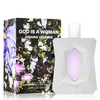 Ariana Grande | God Is A Woman Eau De Parfum | fruity floral scent | inspired by nature | juicy pear | ambrette | Turkish rose petals | divine orris | Madagascar vanilla | cedarwood | addicting scent | stunning sensorial experience