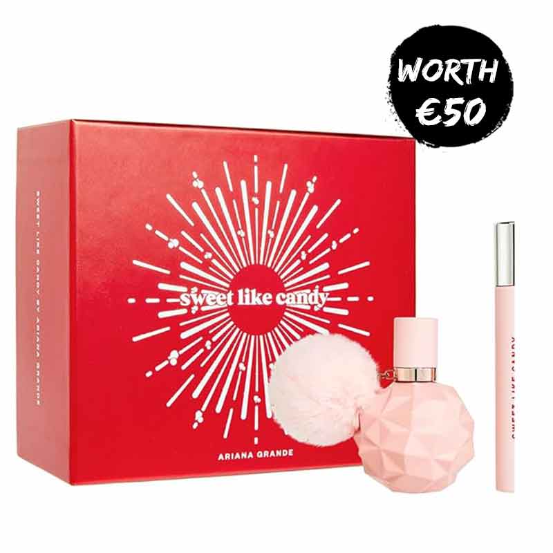 Ariana Grande Sweet Like Candy eau de parfum, gift set, worth