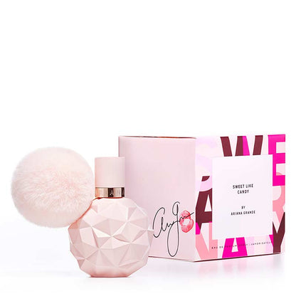 Ariana Grande Sweet Like Candy Eau de Parfum | surprise and delight | sweet as candy | carefully chosen ingredients | gourmand composition | irresistible aroma | special evening | touch of sweetness | everyday life | perfect choice.