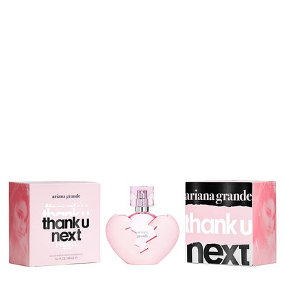 Ariana Grande Thank U Next Eau de Parfum | attitude | Ariana's inspiring journey | self-affirmation | positivity | carefully selected ingredients | confidence | sass | new chapter | summer day | attitude | everyday routine | perfect choice.
