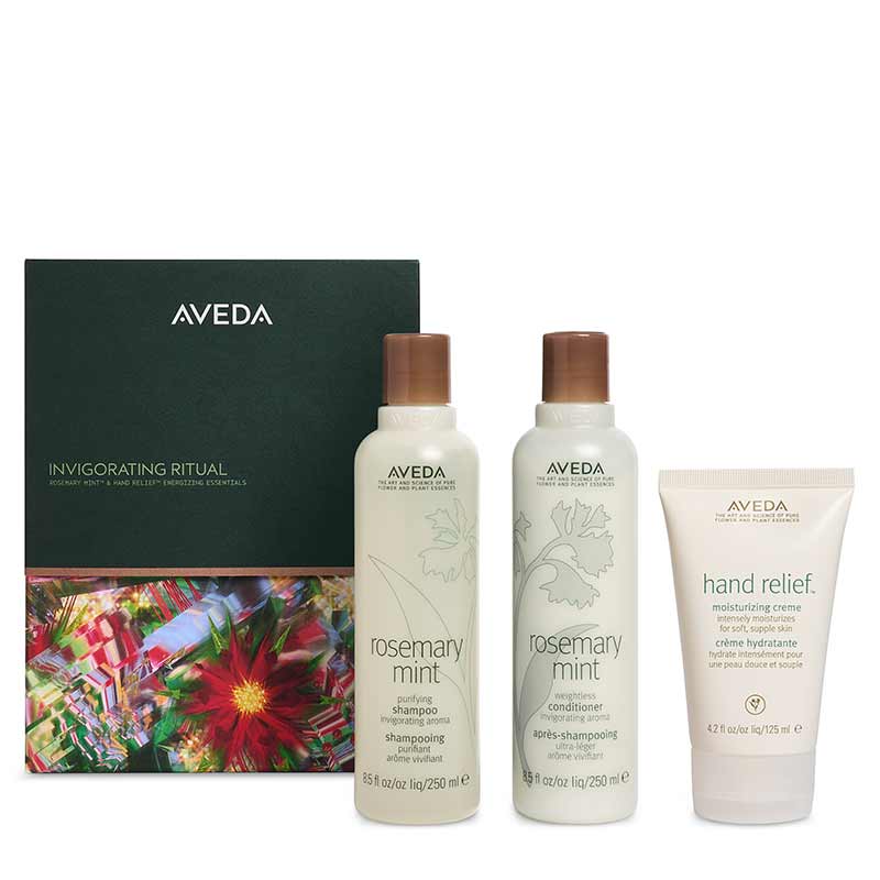 Aveda Invigorating Ritual Rosemary Mint & Hand Relief Energising Essentials Gift Set