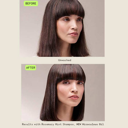 Aveda Miraculous Oil High-Shine Hair Oil Concentrate Before & After