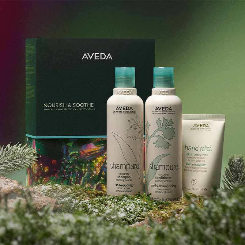 Aveda Nourish & Soothe Shampure & Hand Relief Calming Essentials Gift Set