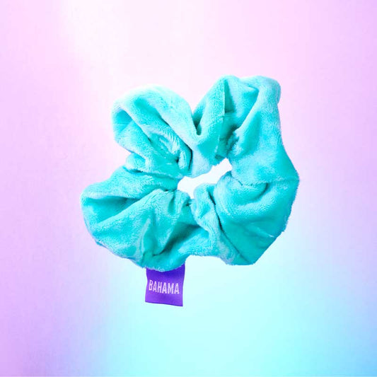 Bahama Scrunchie | Adds Flair to Ponytail | Protects Hair from Damage and Creases | Ideal for Skincare or Self-Tanning Routines | Upgrade Your Hair Routine