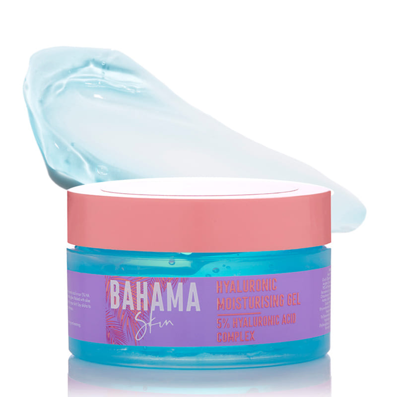 Bahama Skin Hyaluronic Moisturising Gel | Enriched with 5% HA Complex with 4 Types of Hyaluronic Acid | Infused with Soothing Aloe Vera | Offers Refreshing Experience | Leaves Skin Plump and Moisturized | Rejuvenate Your Skin!