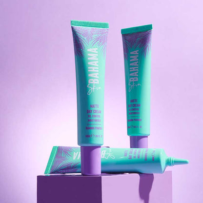 Bahama Skin Matte Day Cream | Ultimate 2-in-1 Hybrid Moisturizer | Provides Shine-Free Complexion | Infused with Bamboo Powder for Non-Greasy, Oil-Controlling Finish | Ensures Complete Hydration | Nourishing, Lightweight Formula