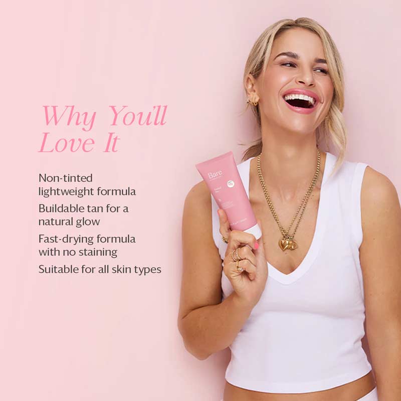 Bare by Vogue Non-Tinted Gradual Tan Benefits