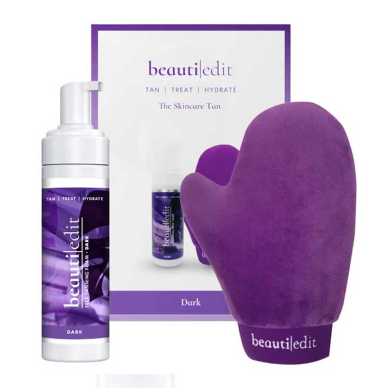 Beauti Edit | Tan Kit | self-tan | easy application | even wear off | natural | 3-in-1 | Foam | tan | treat | hydrate | beautiful | Soft Velvet | Tanning Mitt | streak-free 