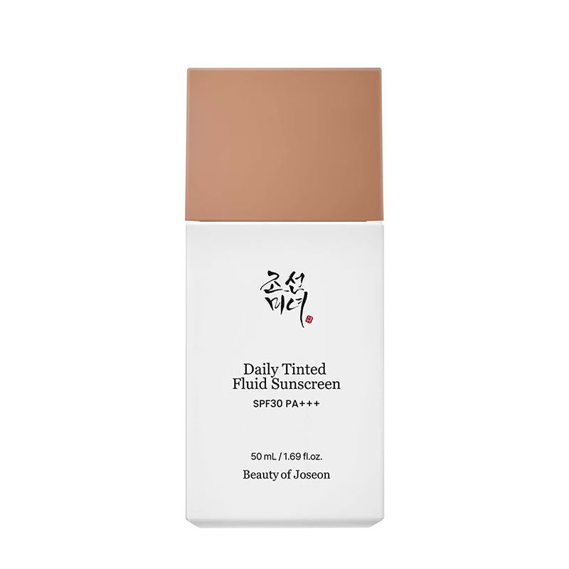 BEAUTY OF JOSEON Daily Tinted Fluid Sunscreen SPF 30 PA+++ bottle with white background medium to dark shade
