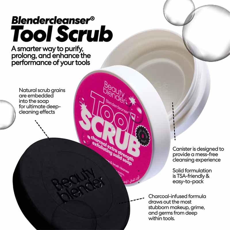 Beautyblender Blendercleanser Tool Scrub Charcoal Makeup Sponge And Brush Cleanser