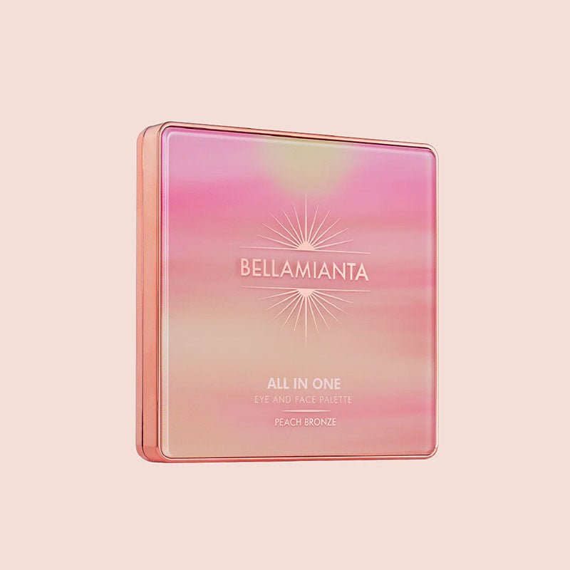 Bellamianta All in One Palette Pink Bronze product closed image pale pink background