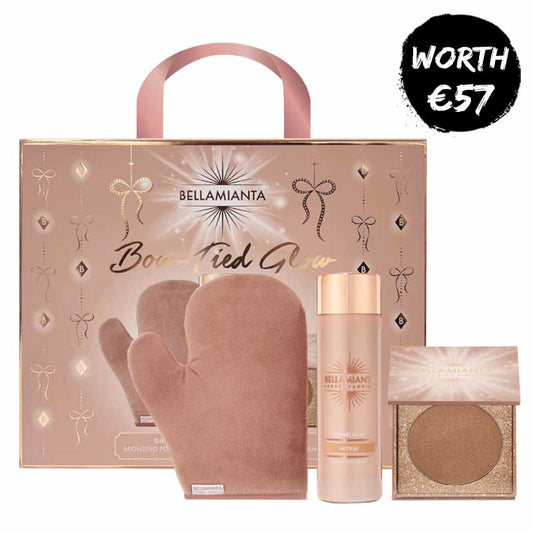 Bellamianta Bow Tied Glow Self Tanning Gift Set - Liquid Gold Shade Medium