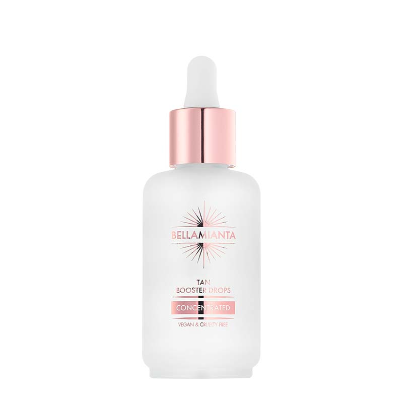 Bellamianta Concentrated Tan Booster Drops | bellamianta | tan drops | booster drops | tan | tanning | medium tan