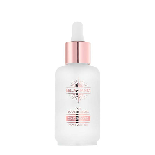 Bellamianta Concentrated Tan Booster Drops | bellamianta | tan drops | booster drops | tan | tanning | medium tan