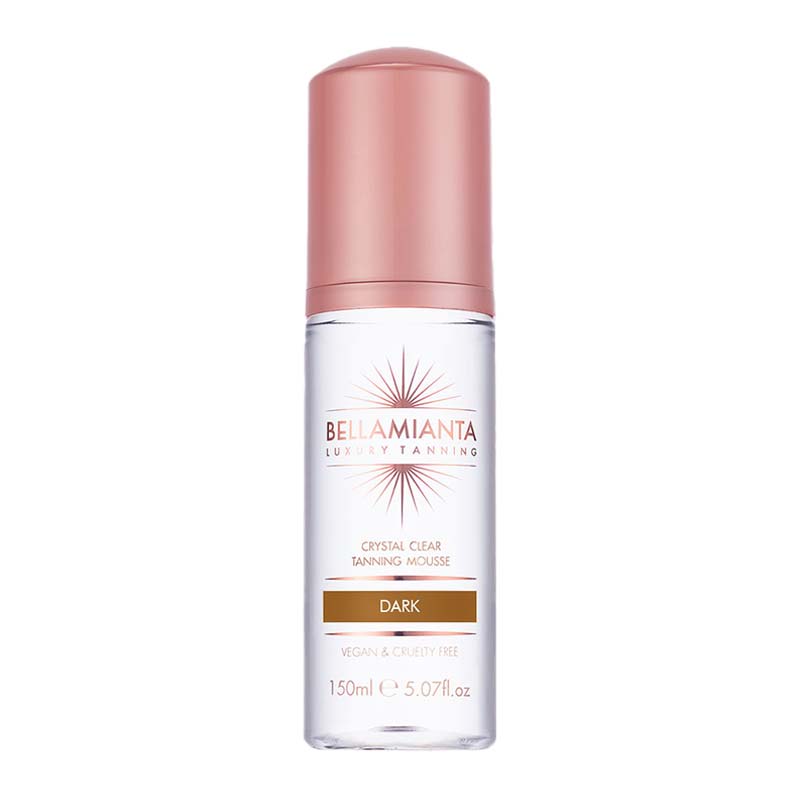 Bellamianta Crystal Clear Tanning Mousse | False tan | Fake tan | best fake tan | non-streak tan | face tan | medium tan | tanning | dark tan | ultra dark tan