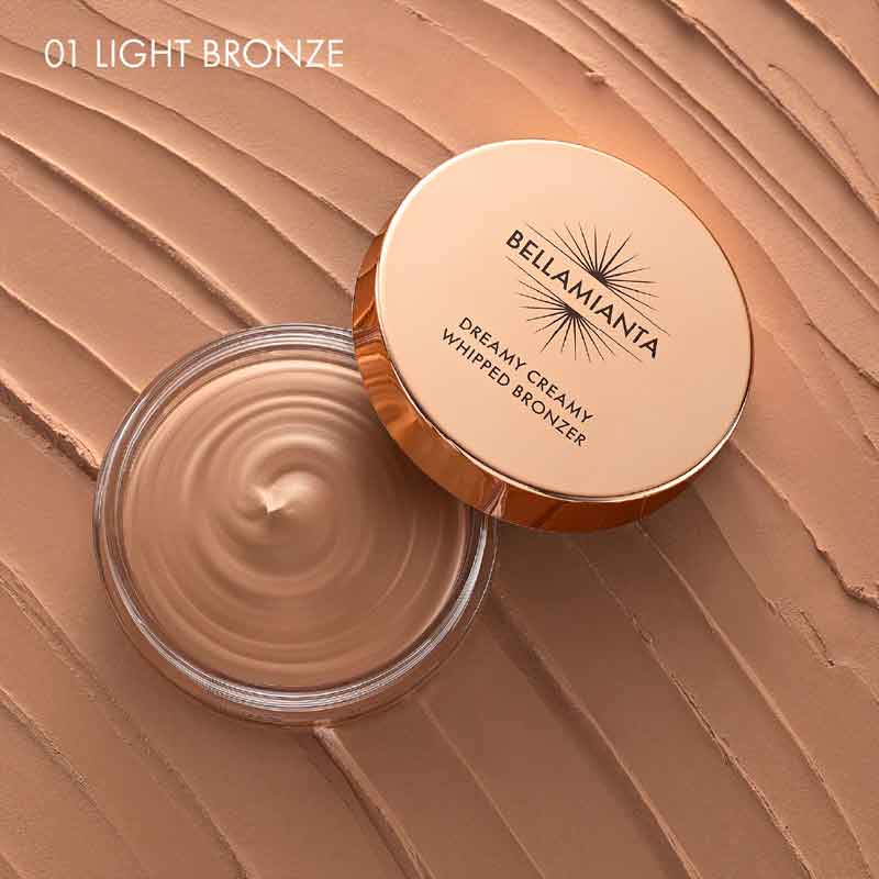 Bellamianta Dreamy Creamy Whipped Bronzer Light Bronze, lightweight cream bronzer
