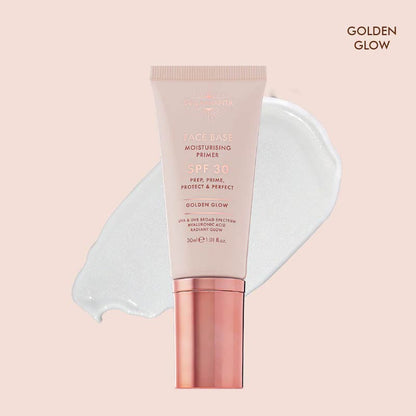 Bellamianta Face Base SPF Moisturising Primer Golden Glow Swatch