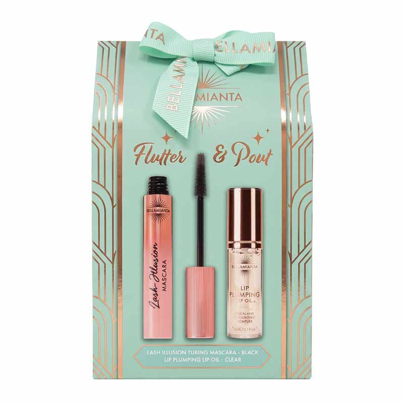 Bellamianta Flutter & Pout Eye & Lip Makeup Gift Set Outer Box