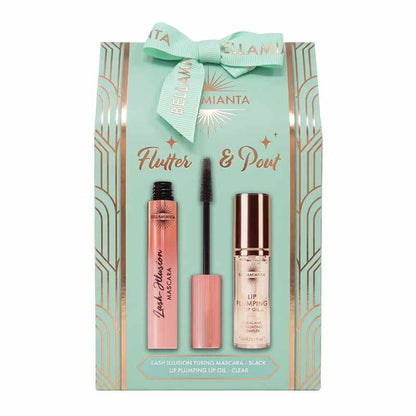 Bellamianta Flutter & Pout Eye & Lip Makeup Gift Set Outer Box