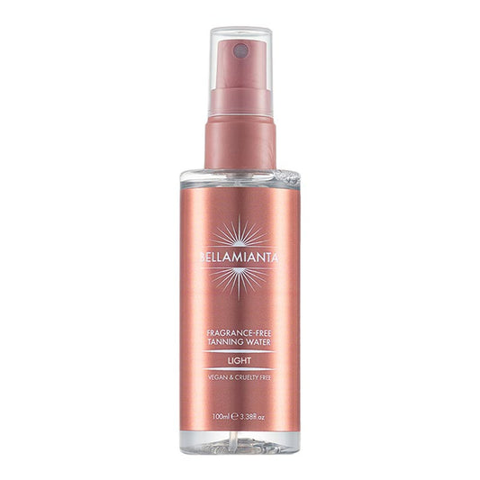 Bellamianta Fragrance Free Tanning Water | Medium Tan | Dark Tan | Light Tan | Fragrance-free tan | Light tan | Medium Tan | Dark Tan  | Face Tan