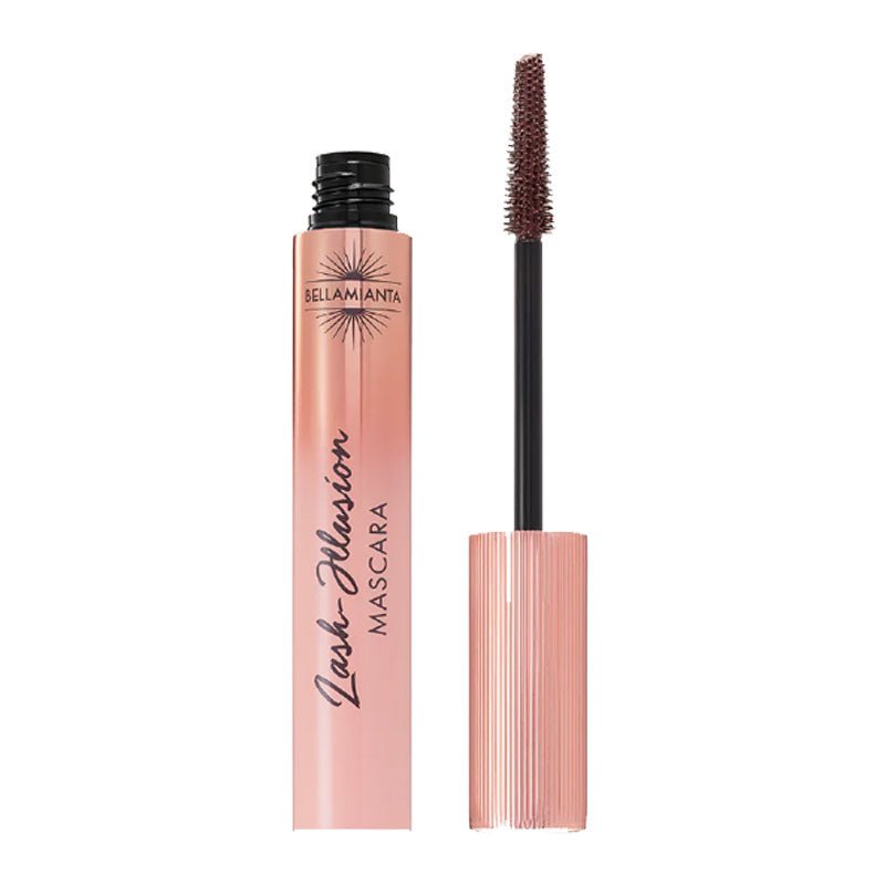 Bellamianta Lash Illusion Tubing Mascara, brown mascara, lengthening mascara, brown tubing mascara