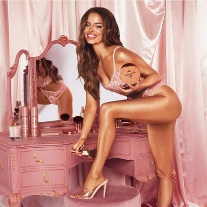 Bellamianta X Maura Higgins bronzing powder | body bronzer | sheer gold bronzer 