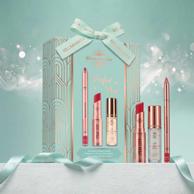 Bellamianta Perfect Pout Lip Kit Gift Set Pulse Racer Stylised Image