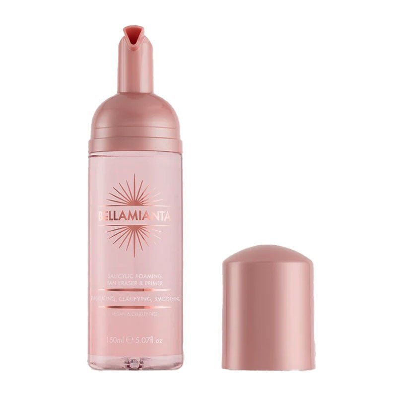 Bellamianta Salicylic Foaming Tan Eraser & Primer | clarify skin with salicylic acid