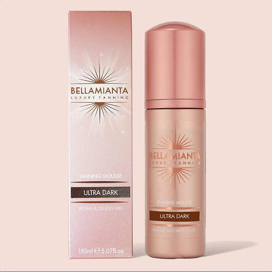 Bellamianta Self Tanning Tinted Mousse - Ultra Dark | deep tan | vegan self tan 