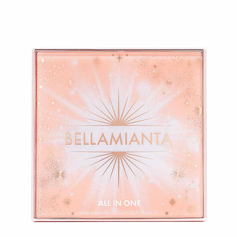Bellamianta The All In 1 Face Palette | 5 Eyeshadows | 3 Face Creams and Powders | Includes Highlighter, Blush, and Bronzer | Offers Endless Possibilities for Natural and Glam Makeup Looks | All You Need in One Palette