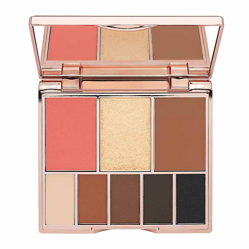 Bellamianta The All In 1 Face Palette | 5 Eyeshadows | 3 Face Creams and Powders | Includes Highlighter, Blush, and Bronzer | Offers Endless Possibilities for Natural and Glam Makeup Looks | All You Need in One Palette