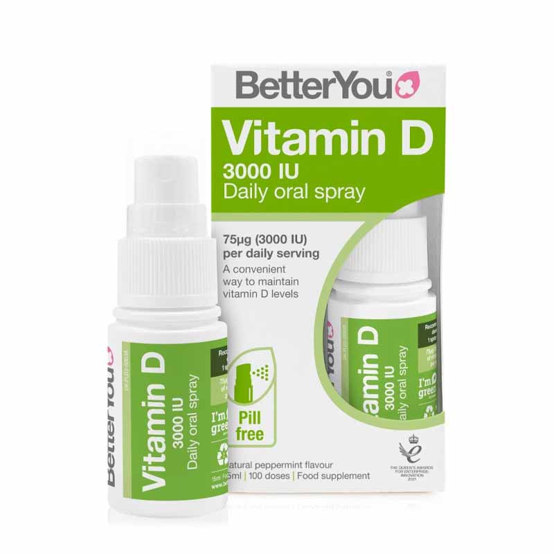 Better You D3000 Oral Spray, Vitamin D food supplement, vitamin spray