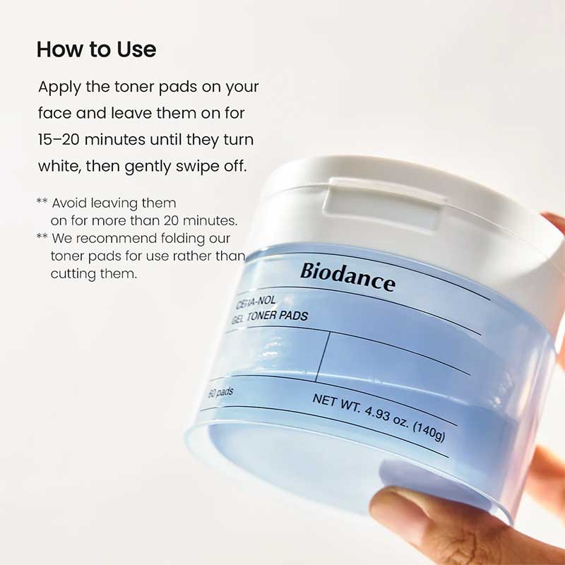 Biodance Cera-nol Gel Toner Pads 60 Pads