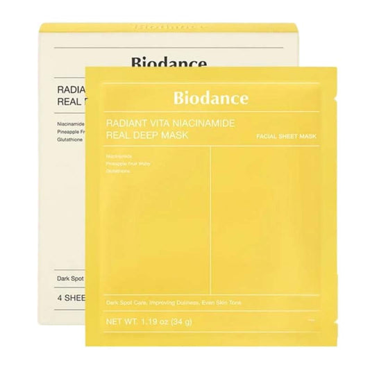 Biodance Radiant Vita Niacinamide Real Deep Mask 4 Pack