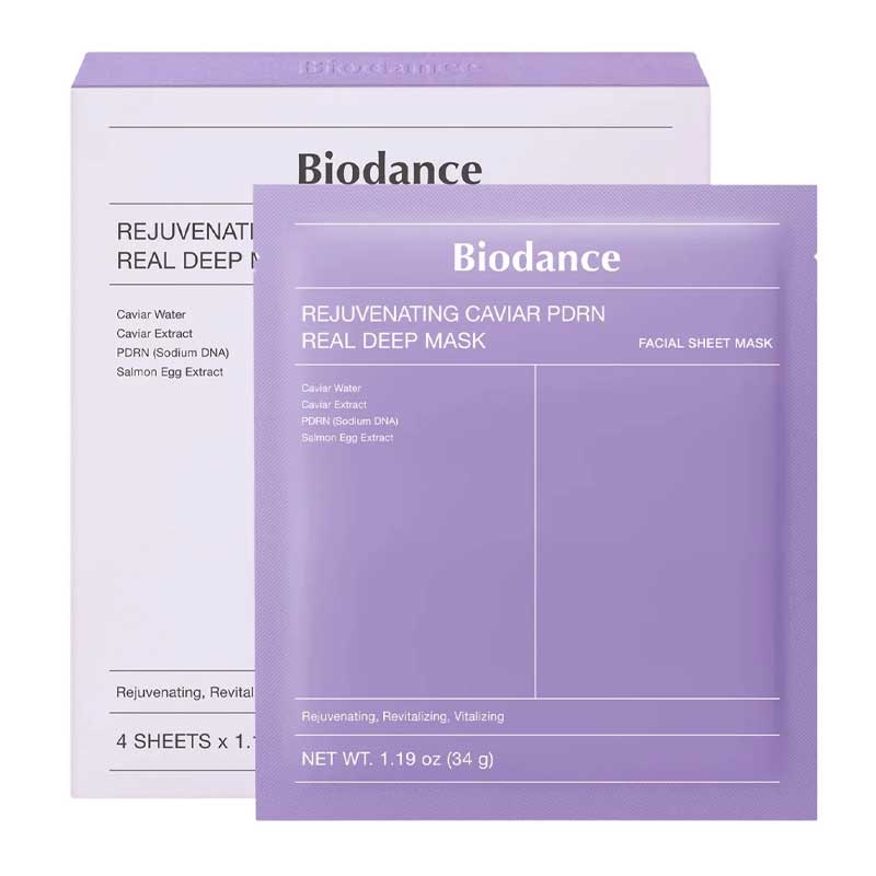 Biodance Rejuvenating Caviar PDRN Real Deep Mask 4 Pack