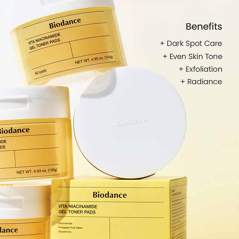 Biodance Vita Niacinamide Gel Toner Pads 60 Pads