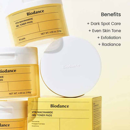 Biodance Vita Niacinamide Gel Toner Pads 60 Pads