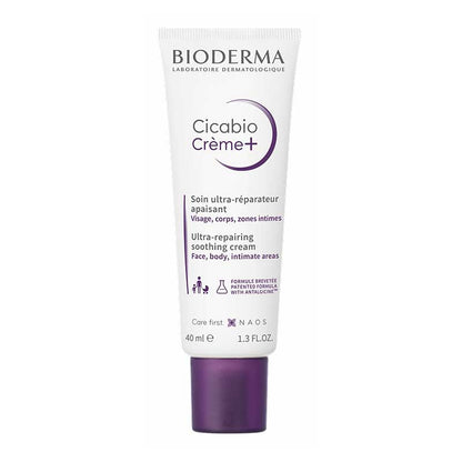 Bioderma Cicabio Crème+ Ultra-Repairing Soothing Cream | Repairs irritated, damaged skin | Soothes itching | Restores calm
