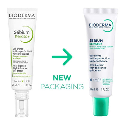 Bioderma Sebium Kerato+ Anti-Blemish High Tolerance Gel-Cream New Packaging