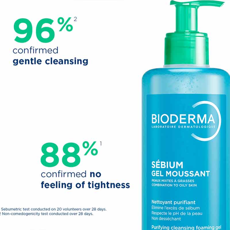 Bioderma Sebium Purifying Cleansing Foaming Gel Consumer test results