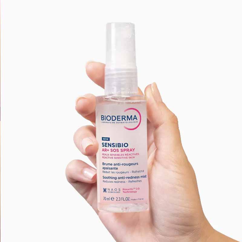 Bioderma Sensibio AR+ SOS Soothing Anti-Redness Mist for Sensitive Skin, skincare for rosacea