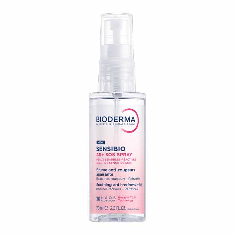 Bioderma Sensibio AR+ SOS Soothing Anti-Redness Mist for Sensitive Skin, face mist, irritated sensitive skin, skincare for reactive skin, rosacea flare up