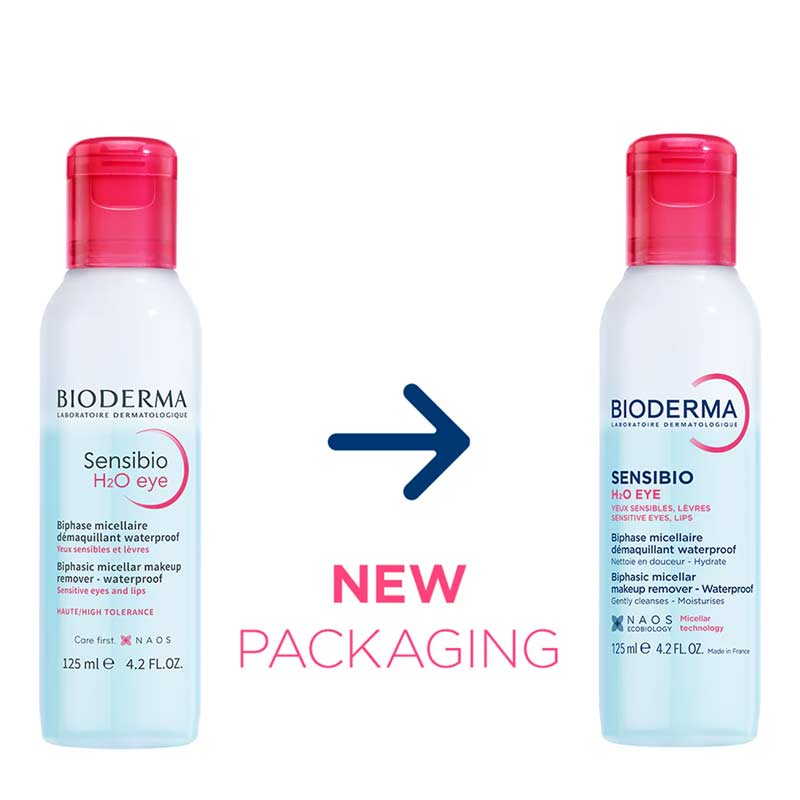 Bioderma Sensibio H2O Eye Makeup Remover New Packaging