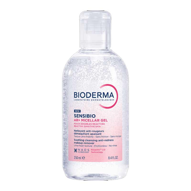 Bioderma Sensibio Micellar Gel Soothing Cleansing Anti-Redness Makeup Remover, makeup remover for sensitive skin, gentle cleanser for sensitive skin