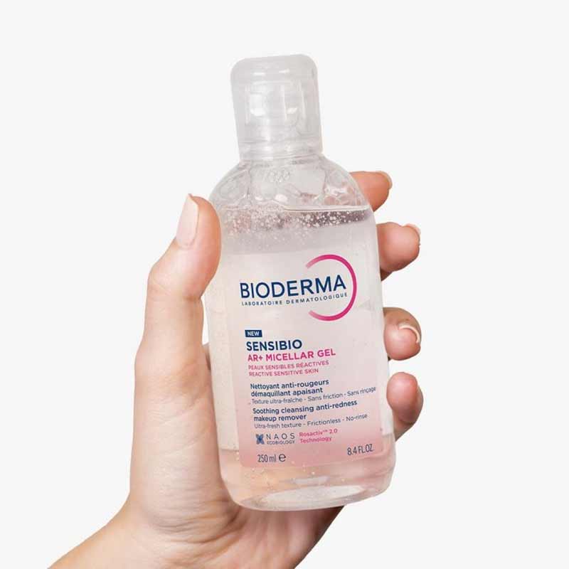Bioderma Sensibio Micellar Gel Soothing Cleansing Anti-Redness Makeup Remover, cleanser for redness