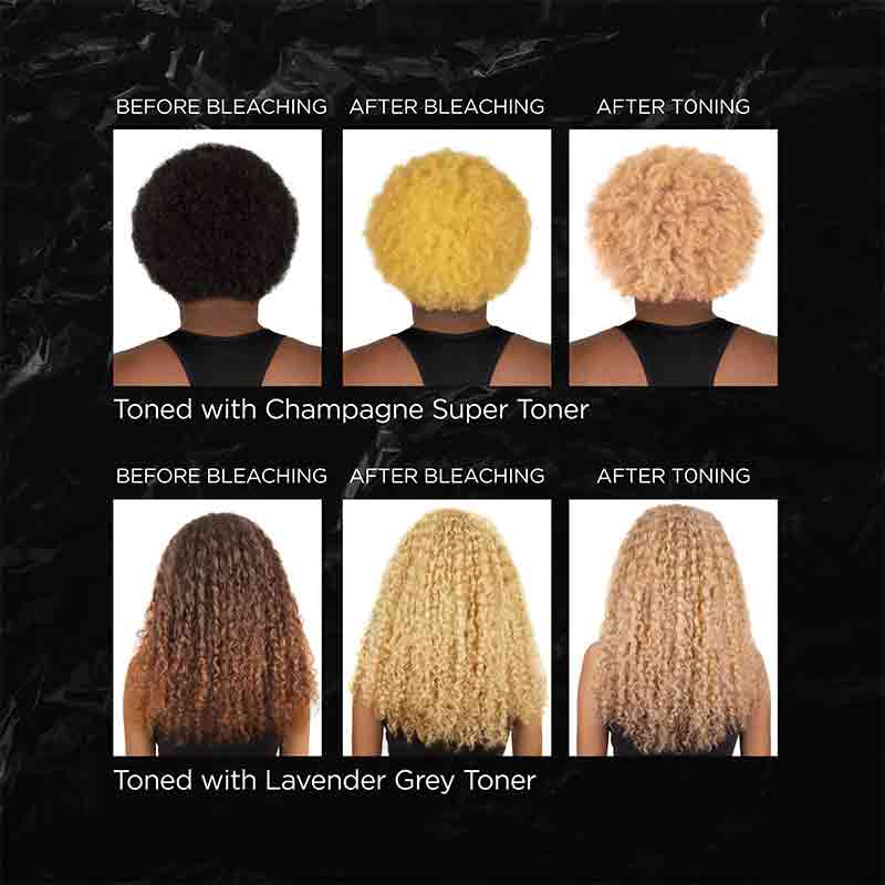 Bleach London Low & Slow Bleach Kit | hair | lightening | kit | designed | lift | remove | texture | results | curly | coily | hair | curl | pattern | professional | grade | lighten | 6 levels | lifting | light | preserving | integrity