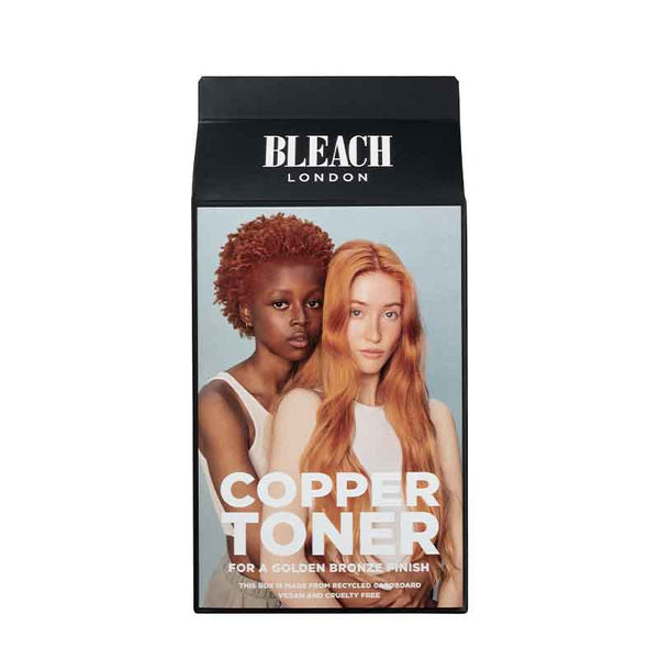 Bleach London Copper Toner Kit | DIY | toning | kit | adds | fiery | touch | soft | hair | look | set | kit | includes | need | add | colour | bleached | blonde | intensity | super | cool | colour | colourant | developing lotion | treatment | mask | semi-permanent | toner | 16 washes | enjoy | fiery | fresh | hair