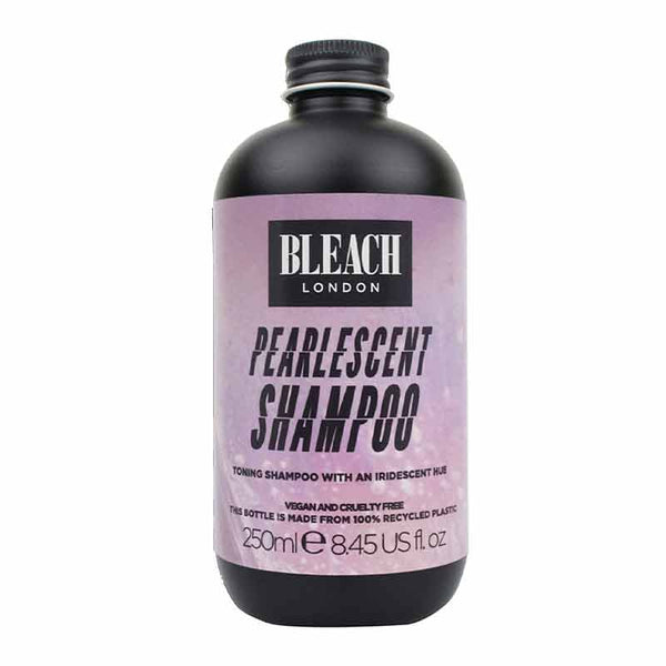 Bleach London Pearlescent Shampoo | cleansing | toning | shampoo | developed | enhance | hair |  colour | clean | pearl | remove dirt  | oil | scalp | fresh | soft | pearly | sheen | neutralises | brassy | tones | fresher | hint | pink 