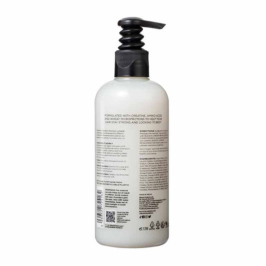 Bleach London Reincarnation Shampoo | strengthening | fresh | soft | clean | long | short | style | vibe | works | design | repair | rejuvenate | hair |  damage | dryness | brittleness | creatine | protein | rebuild | bonds | prevents | damage | visible | boost | appearance | health