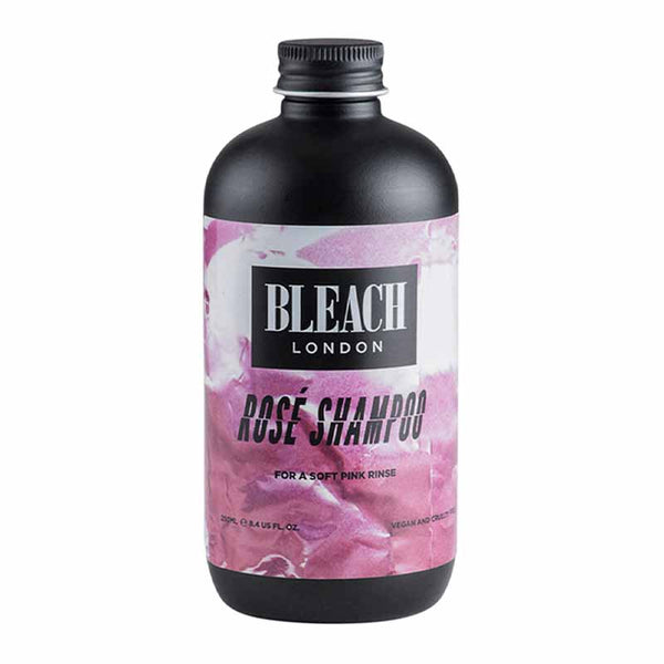 Bleach London Rosé Shampoo | colour | toning | shampoo | designed | cleanse | hair | light | pastel | pink | colour | strands | strengthen | maintain | protect | fresh | soft | clean | long | short | style | vibe | works | hint | pink